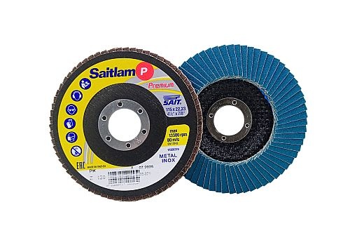 Lamelový kotouč talířový 115x22,23 SAITLAM PK Z P120 tvarový
