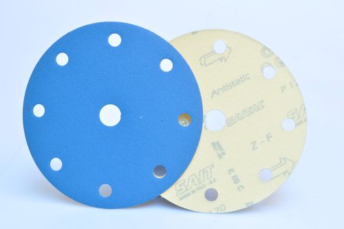 Disk brusný papír na suchý zip VZF 150 mm P120 F8 SAITAC