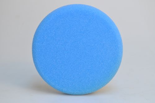 Leštící kotouč molitanový 150 mm středně tuhý - modrý, suchý zip