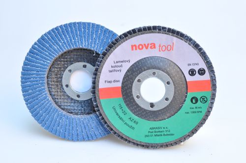 Lamelový kotouč talířový NovaTool 115x22 G-AZ 60 tvarový